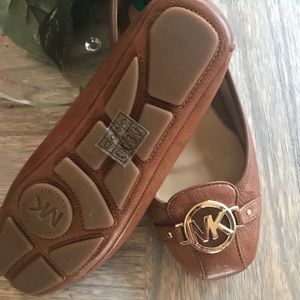 Michael kors flats, brown shoes